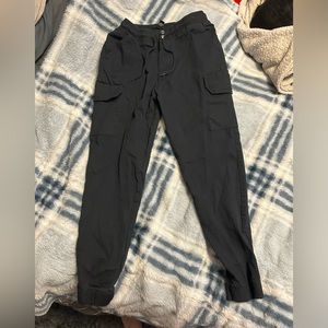 Black cargo pants